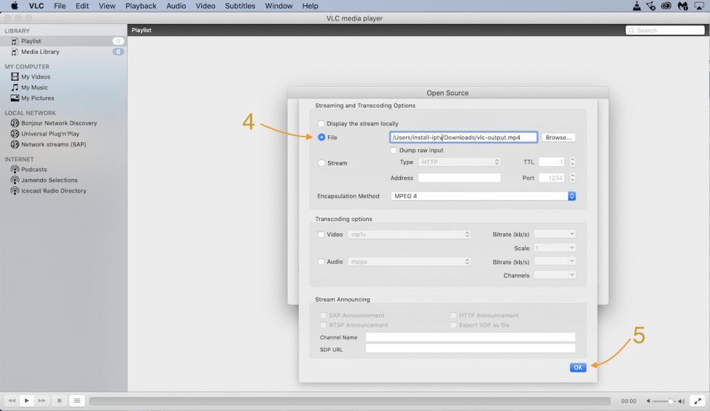 Настройка iptv vlc на mac
